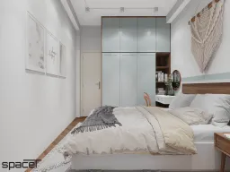Phòng ngủ - Nhà phố Xô Viết Nghệ Tĩnh - Phong cách Color Block + Scandinavian 