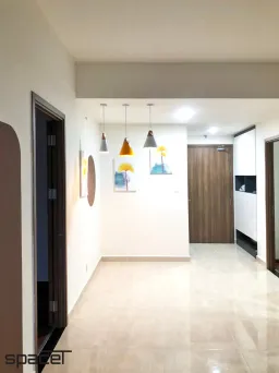 Lối vào - Căn hộ Centana Quận 2 - Phong cách Color Block + Scandinavian 