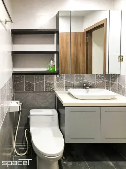Phòng tắm - Căn hộ Centana Quận 2 - Phong cách Color Block + Scandinavian 