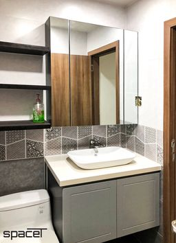 Phòng tắm - Căn hộ Centana Quận 2 - Phong cách Color Block + Scandinavian 