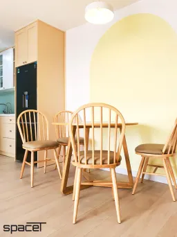 Phòng ăn - Căn hộ Masteri T5 Thảo Điền - Phong cách Color Block + Scandinavian 