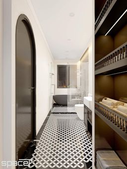 Phòng tắm - Nhà phố Takara Residence Bình Dương - Phong cách Indochine 