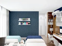 Phòng cho bé - Nhà phố Takara Residence Bình Dương - Phong cách Indochine 