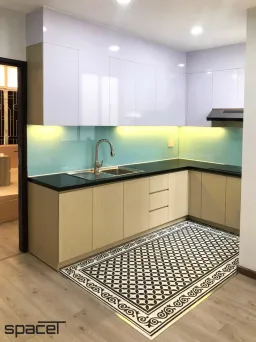 Phòng bếp - Nhà phố Quận 1 - Phong cách Modern + Scandinavian 