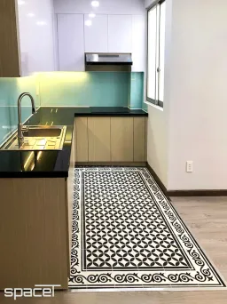 Phòng bếp - Nhà phố Quận 1 - Phong cách Modern + Scandinavian 
