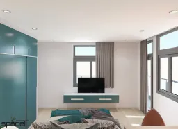Phòng ngủ - Nhà phố Gò Vấp 132m2 - Phong cách Modern 