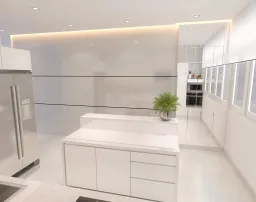 Phòng bếp - Nhà phố Quận 11 268m2 - Phong cách Modern + Scandinavian 