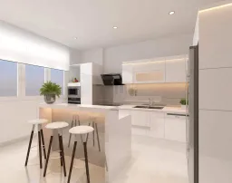 Phòng bếp - Nhà phố Quận 11 268m2 - Phong cách Modern + Scandinavian 