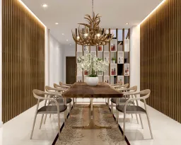 Phòng ăn - Nhà phố Quận 11 268m2 - Phong cách Modern + Scandinavian 