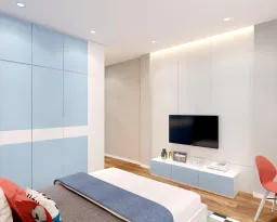 Phòng ngủ - Nhà phố Quận 11 268m2 - Phong cách Modern + Scandinavian 