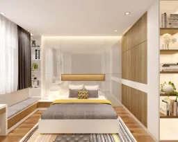 Phòng ngủ - Nhà phố Quận 11 268m2 - Phong cách Modern + Scandinavian 