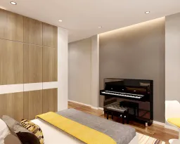 Phòng ngủ - Nhà phố Quận 11 268m2 - Phong cách Modern + Scandinavian 
