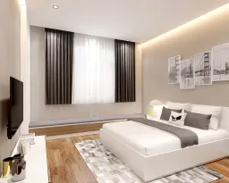 Phòng ngủ - Nhà phố Quận 11 268m2 - Phong cách Modern + Scandinavian 