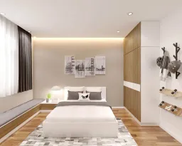 Phòng ngủ - Nhà phố Quận 11 268m2 - Phong cách Modern + Scandinavian 