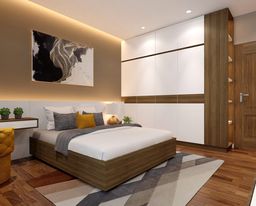 Phòng ngủ - Nhà phố Gò Vấp 144m2 - Phong cách Modern 