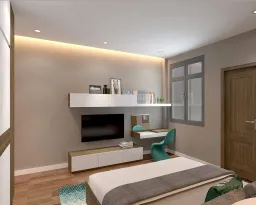 Phòng ngủ - Nhà phố Gò Vấp 144m2 - Phong cách Modern 
