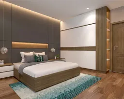 Phòng ngủ - Nhà phố Gò Vấp 144m2 - Phong cách Modern 