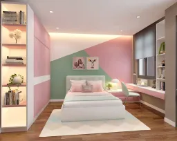 Phòng ngủ - Nhà phố Gò Vấp 144m2 - Phong cách Modern 