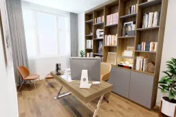 Phòng làm việc - Căn hộ Sunrise Riverside Nhà Bè 103m2 - Phong cách Scandinavian + Modern 