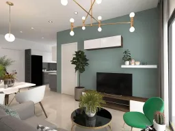 Phòng khách - Căn hộ Millennium Quận 4 - Phong cách Modern 