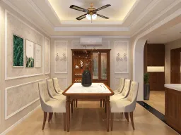 Phòng ăn - Căn hộ Gold View Quận 4 - Phong cách Neo Classic 