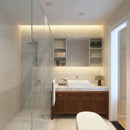Phòng tắm - Căn hộ Gold View Quận 4 - Phong cách Neo Classic 