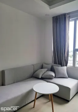 Phòng khách - Căn hộ Citisoho Quận 2 - Phong cách Scandinavian + Color Block 