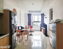 Phòng khách, Phòng ăn, Lối vào - Căn hộ Citisoho Quận 2 - Phong cách Scandinavian + Color Block 
