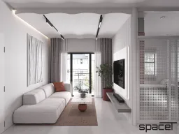 Phòng khách - Căn hộ D'Lusso Quận 2 - Phong cách Modern 