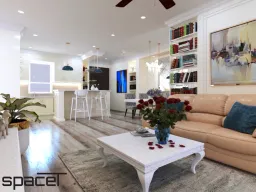 Phòng khách - Căn hộ Sunrise Cityview Quận 7 - Phong cách Neo Classic 