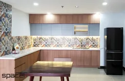 Phòng bếp - Căn hộ Hoàng Anh Giai Việt Quận 8 - Phong cách Scandinavian 