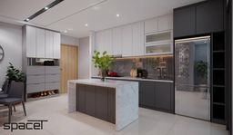 Phòng bếp, Lối vào - Căn hộ Emerald Precinct (Celadon City) - Phong cách Modern 