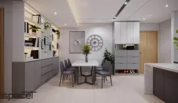 Phòng ăn, Lối vào - Căn hộ Emerald Precinct (Celadon City) - Phong cách Modern 