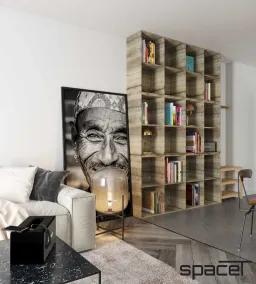 Phòng khách - Căn hộ Midtown 1PN - Phong cách Modern 