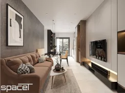 Phòng khách - Căn hộ Stown Bình Dương - Phong cách Modern 