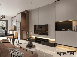Phòng khách - Căn hộ Stown Bình Dương - Phong cách Modern 