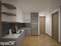 Phòng bếp - Căn hộ Lavida Plus Quận 7 - Phong cách Modern 