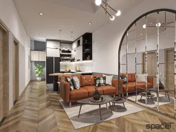 Phòng khách - Căn hộ Vĩnh Lộc Quận Bình Tân - Phong cách Modern 