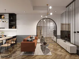 Phòng khách - Căn hộ Vĩnh Lộc Quận Bình Tân - Phong cách Modern 