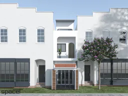 Mặt tiền - Nhà phố Quận 6 - Phong cách Scandinavian + Color Block 