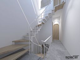 Cầu thang - Nhà phố Quận 6 - Phong cách Scandinavian + Color Block 