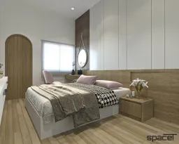 Phòng ngủ - Nhà phố Quận 6 - Phong cách Scandinavian + Color Block 