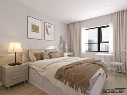 Phòng ngủ - Căn hộ Masteri T5 Thảo Điền 71m2 - Phong cách Color Block + Scandinavian 