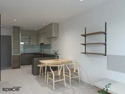 Phòng bếp, Phòng ăn - Cải tạo Căn hộ Botanica Premier - Phong cách Japandi 