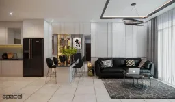 Phòng khách, Phòng ăn - Căn hộ Opal Bình Thạnh - Phong cách Modern 