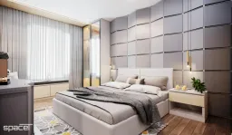 Phòng ngủ - Căn hộ Opal Bình Thạnh - Phong cách Modern 