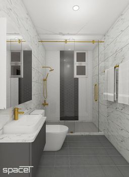 Phòng tắm - Căn hộ Saigon Pearl Bình Thạnh - Phong cách Modern + Minimalist 