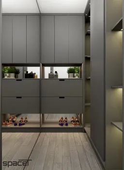 Phòng thay đồ - Căn hộ Saigon Pearl Bình Thạnh - Phong cách Modern + Minimalist 