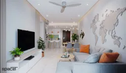 Phòng khách, Phòng ăn - Căn hộ One Verandah Quận 2 - Phong cách Scandinavian + Modern 