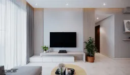 Phòng khách - Căn hộ One Verandah Quận 2 - Phong cách Scandinavian + Modern 